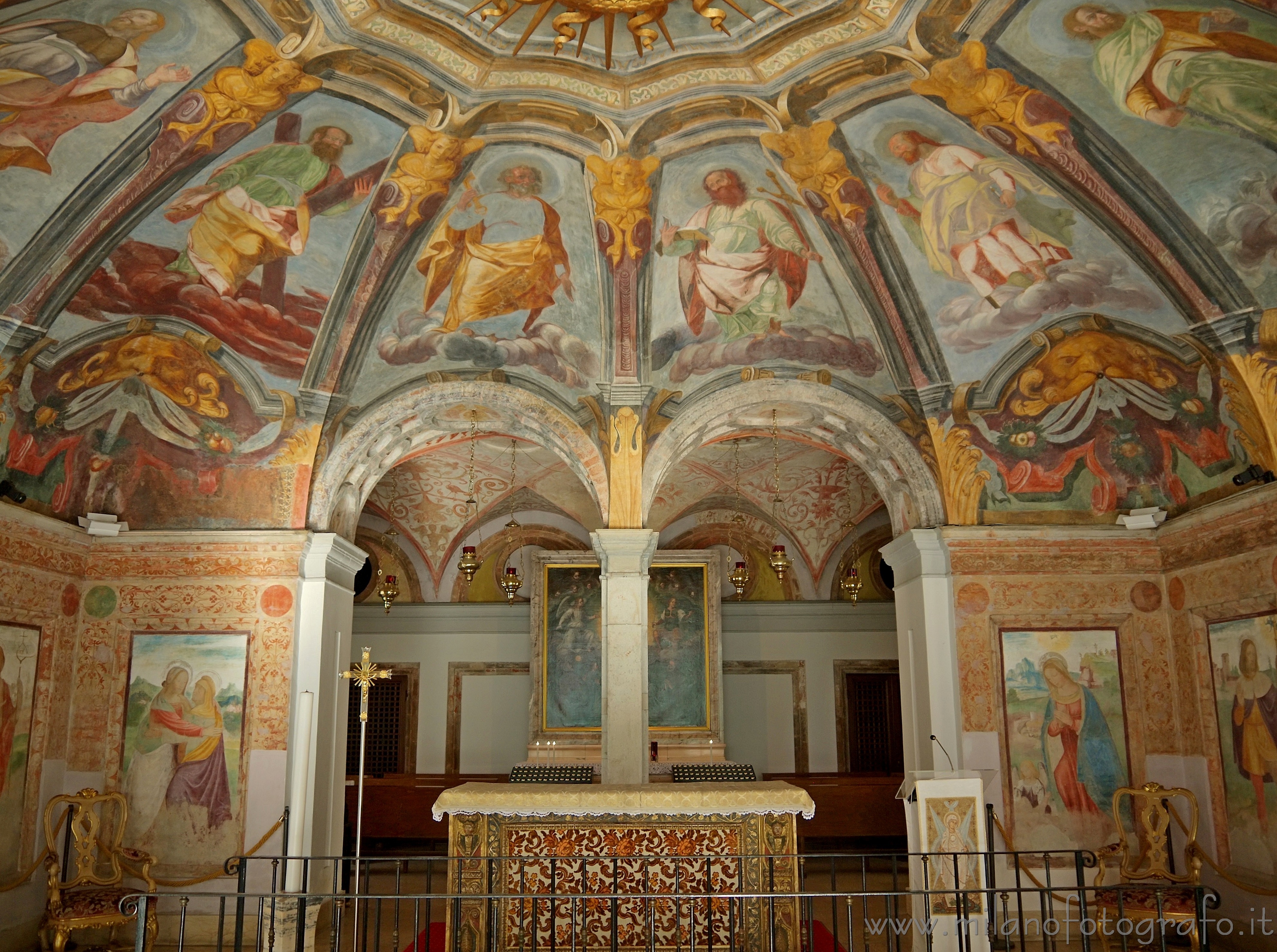 Milan (Italy) - Frescos inside Santa Maria alla Fontana